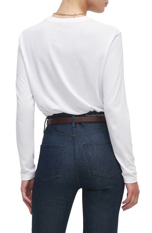 Favorite Daughter The Cropped Collegiate Long Sleeve Graphic T-shirt In Multi