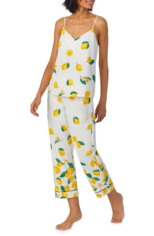 Bedhead Pajamas Stretch Organic Cotton Jersey Crop Pajamas In Main Squeeze Border