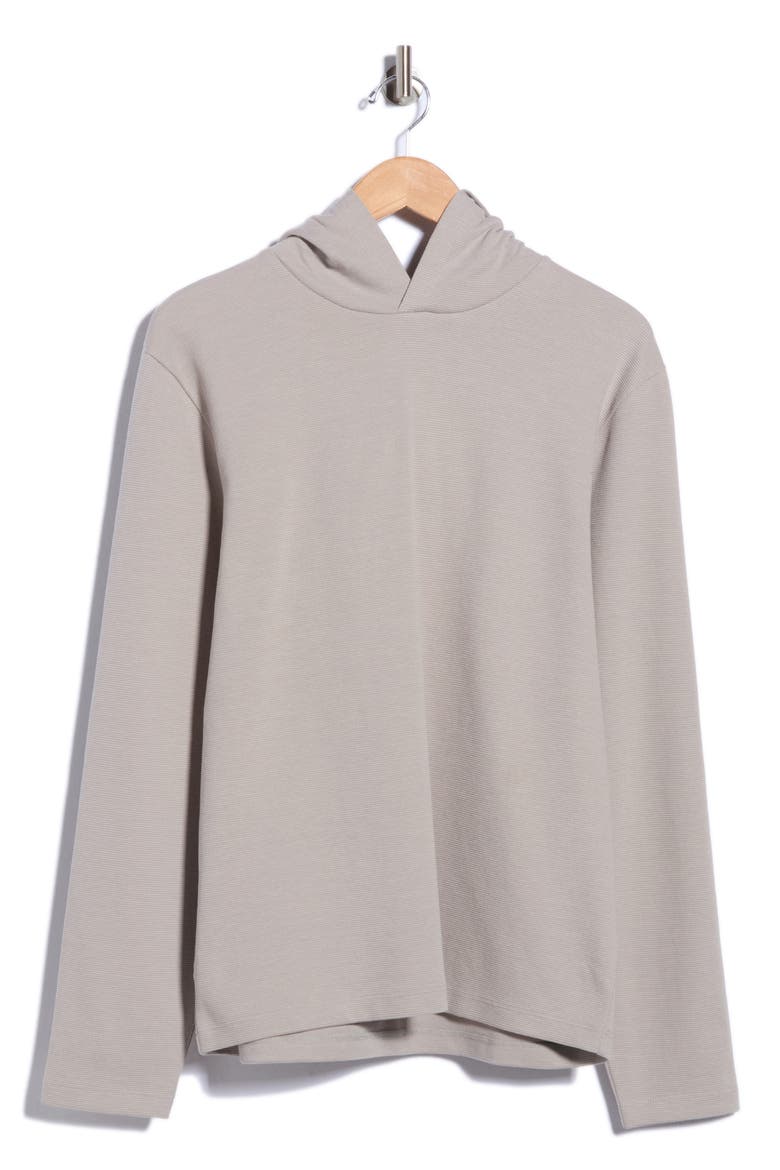 Double Face Piqué Hoodie, Main, color, JET