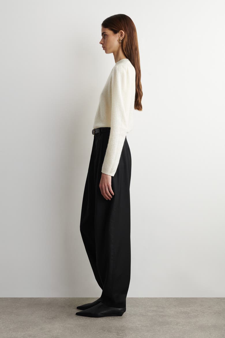 Zigzag-knit Mohair-blend Jumper, Alternate, color, OFF-WHITE