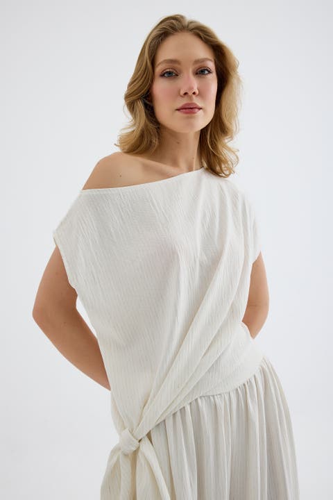 Torina Draped Viscose Top