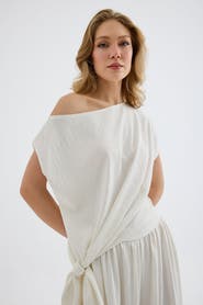 Monlicia Torina Draped Viscose Top