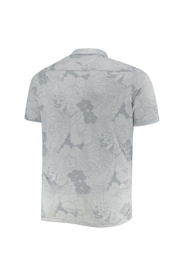 Men's Tommy Bahama Gray Cleveland Browns Big & Tall Miramar Blooms Polo, Alternate, color, Gray