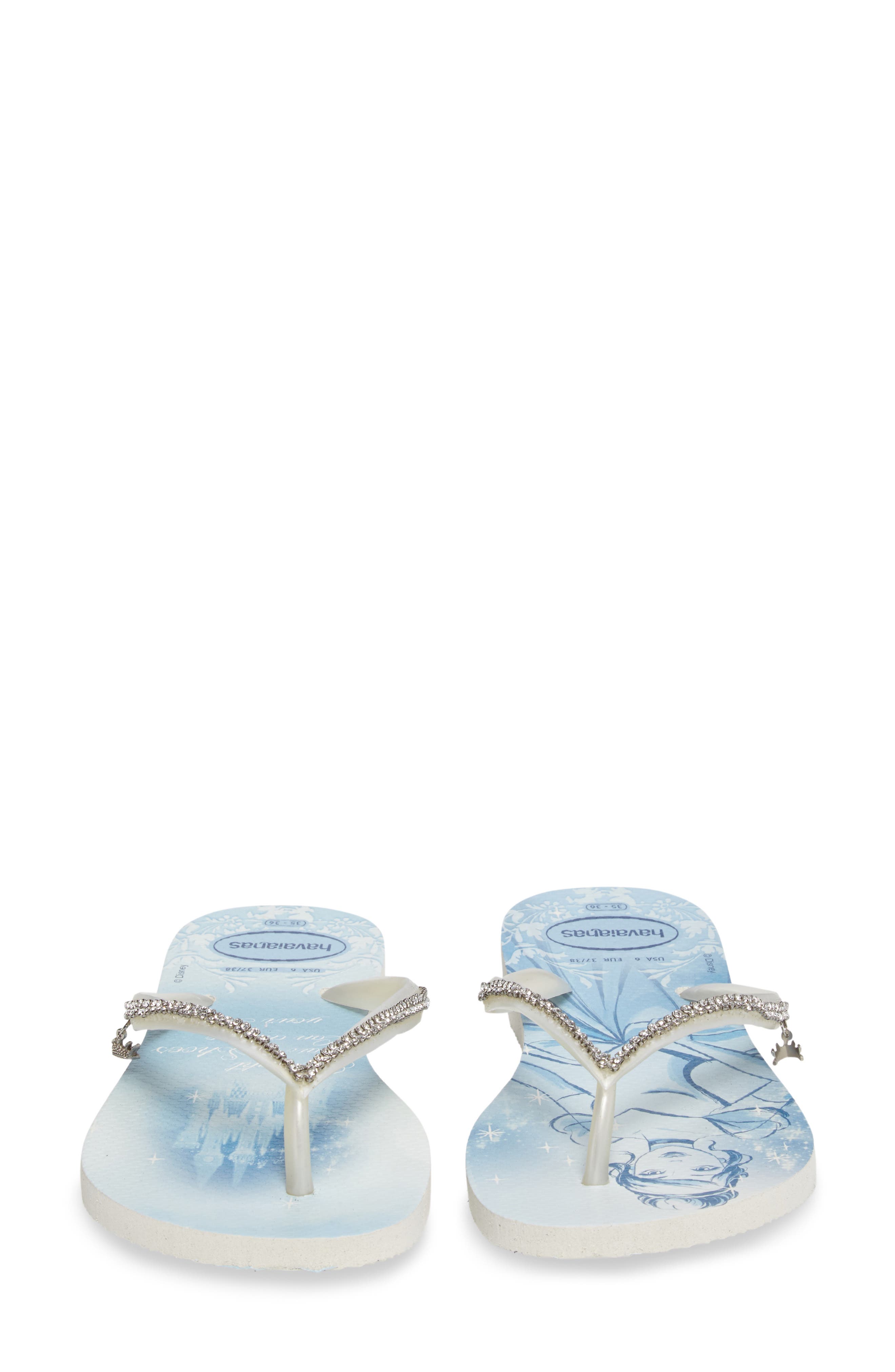 Havaianas Slim Disney Princess Crystal Flip Flop, Alternate, color, 