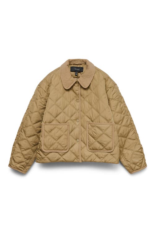 Vero Moda Minnesota Quilted Short Jacket In Blue