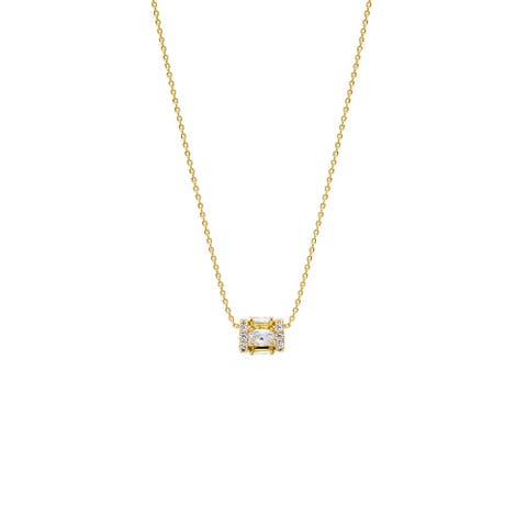 Baguette Roller Charm Necklace