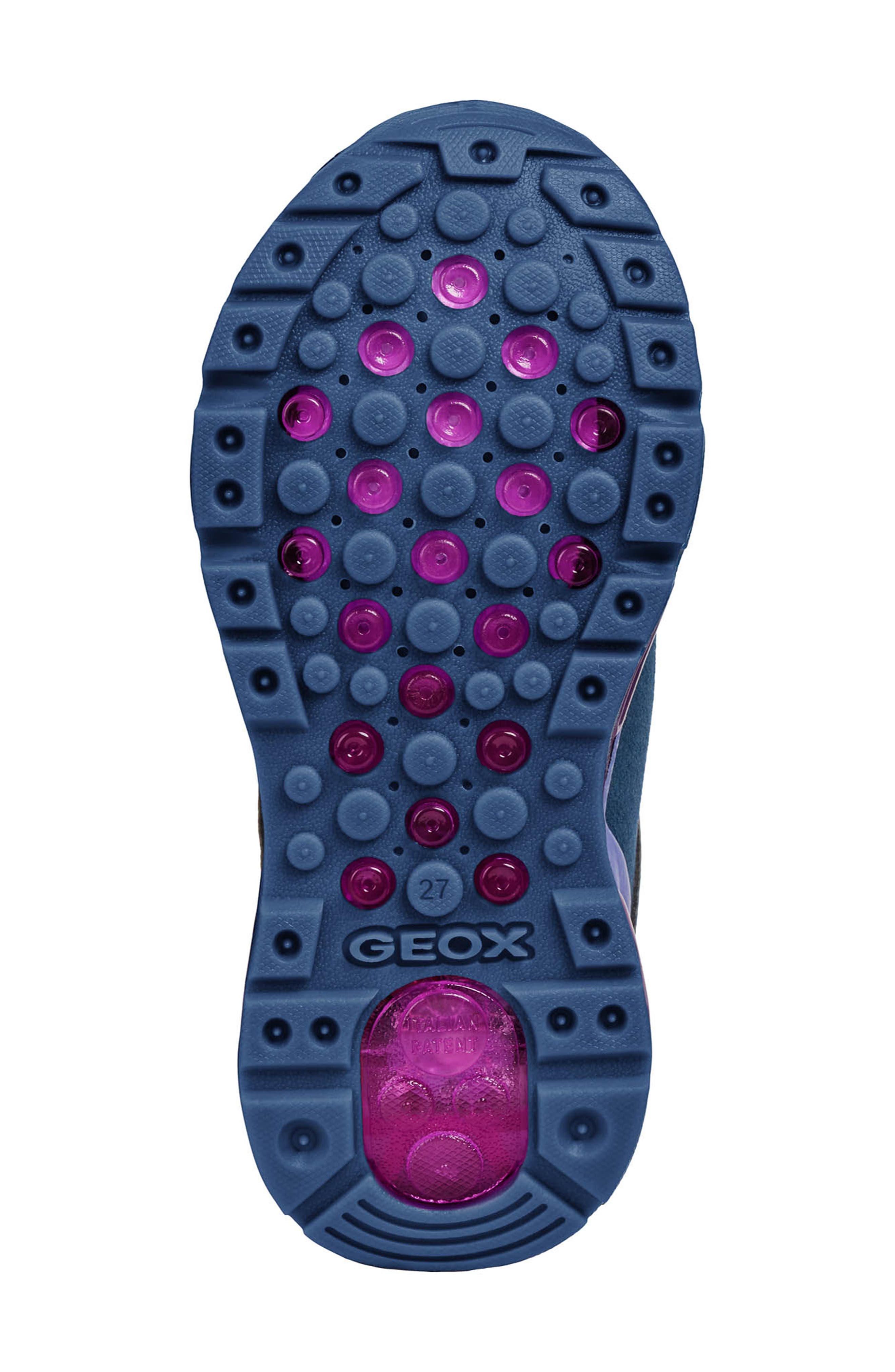 Geox Android Light-Up Glitter Sneaker, Alternate, color, 