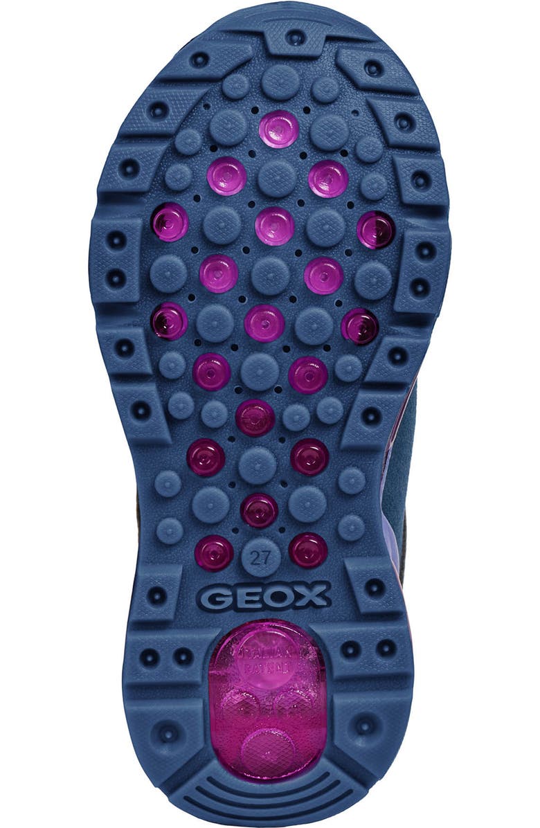 Geox Android Light-Up Glitter Sneaker, Alternate, color,