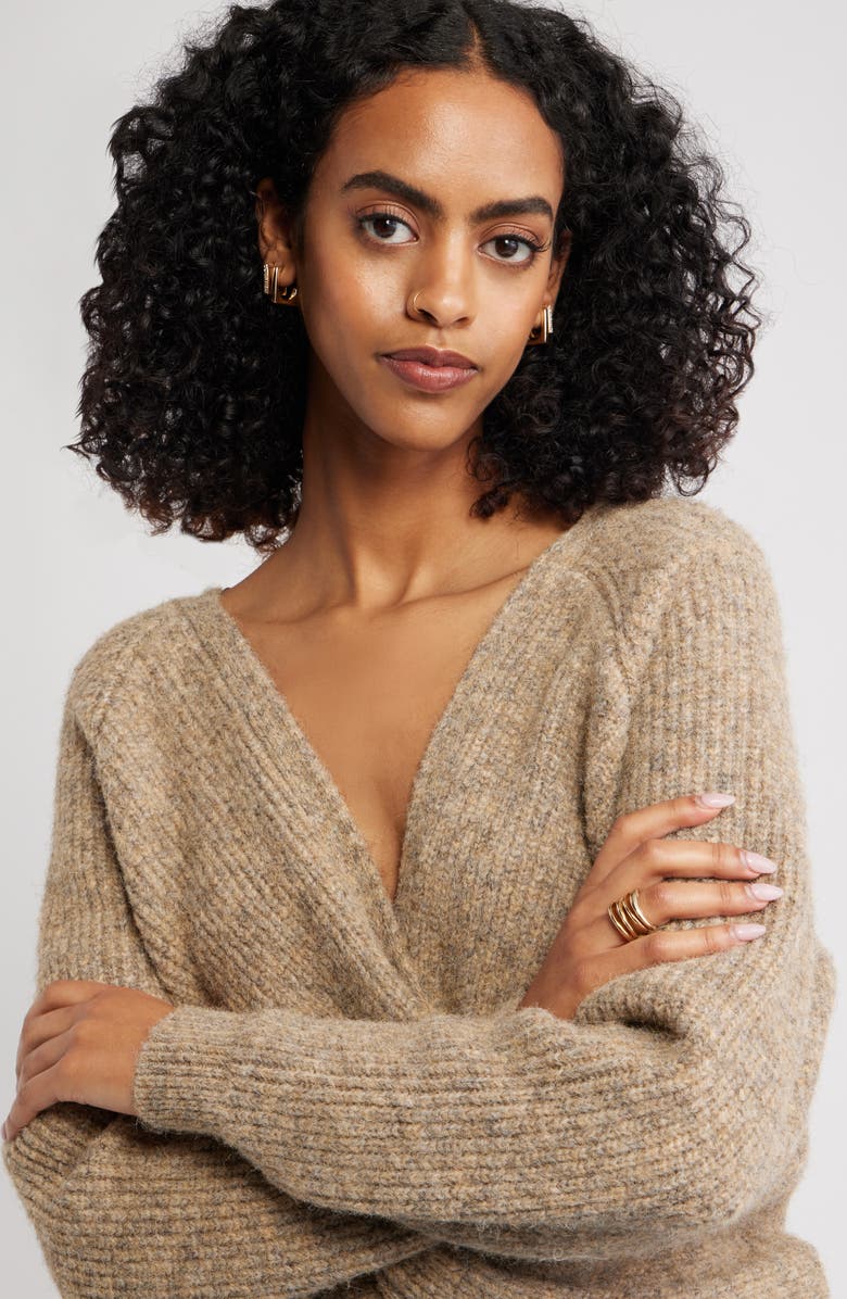 Open Edit Set of 2 Squared Hoop Earrings, Alternate, color, Clear- Gold