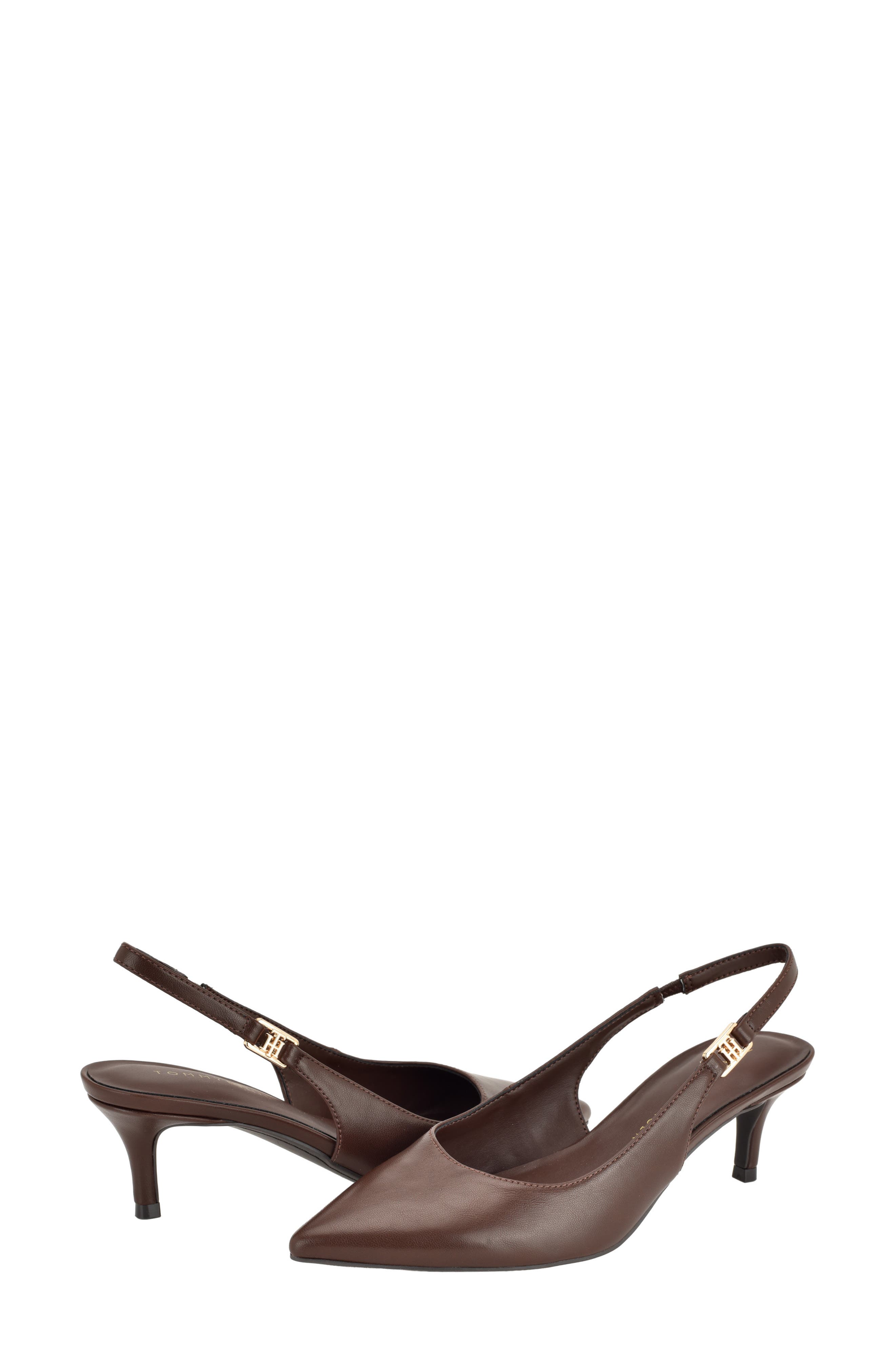 Tulley Faux Leather Slingback Pump, Alternate, color, MEDIUM BROWN