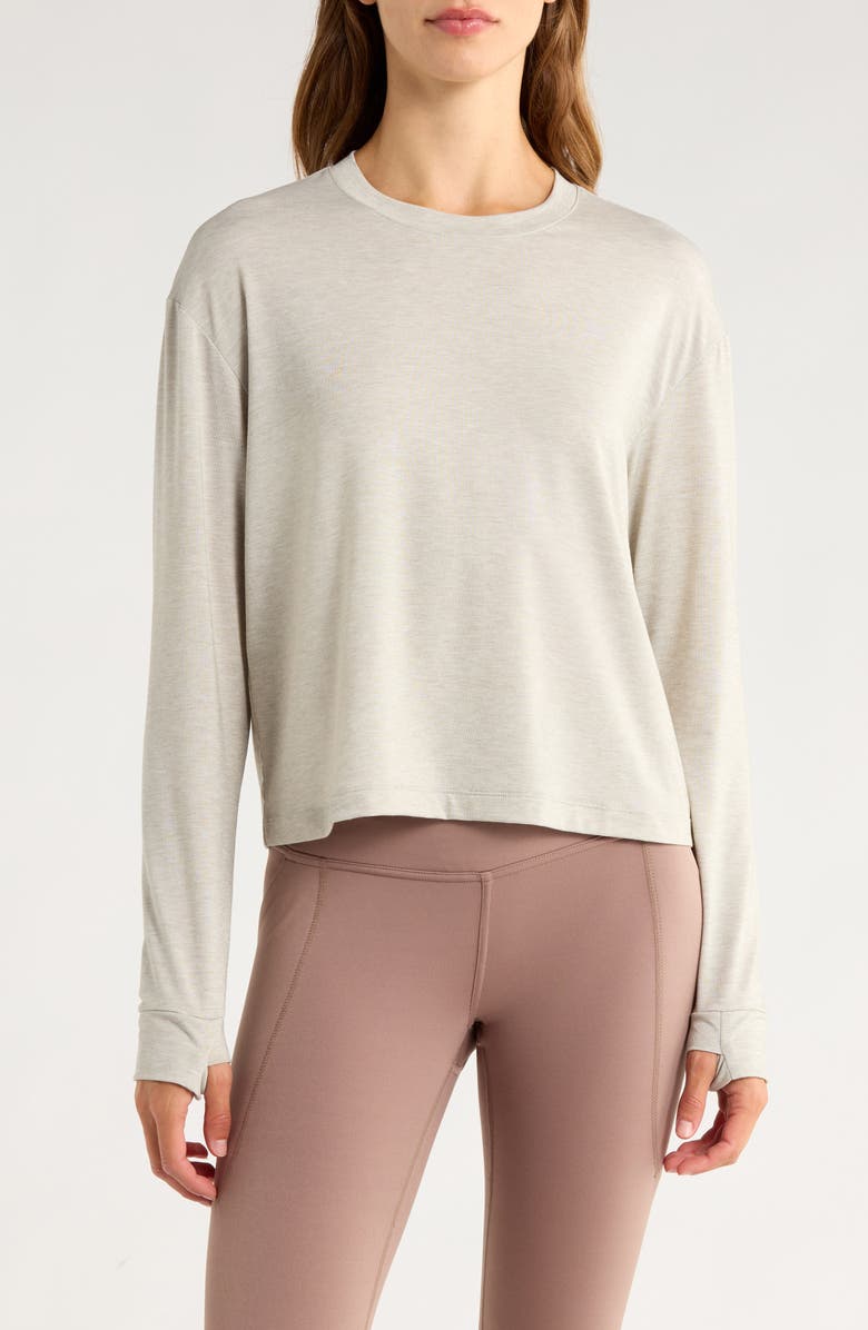 Free Fly Elevate Top, Main, color, Heather Sandstone