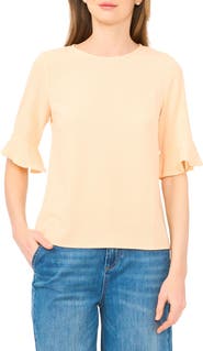 CeCe Ruffle Cuff Blouse