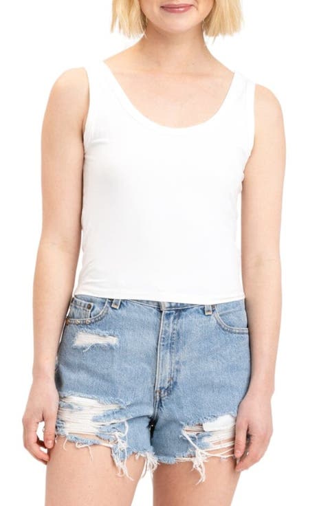 Mirabel Luxe Jersey Crop Tank