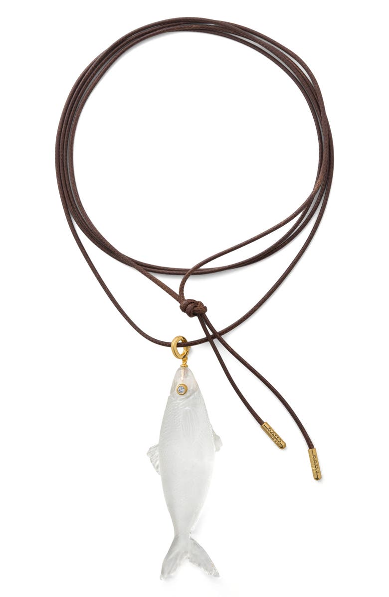 Éliou Nina Pendant Wrap Cord Necklace, Main, color,