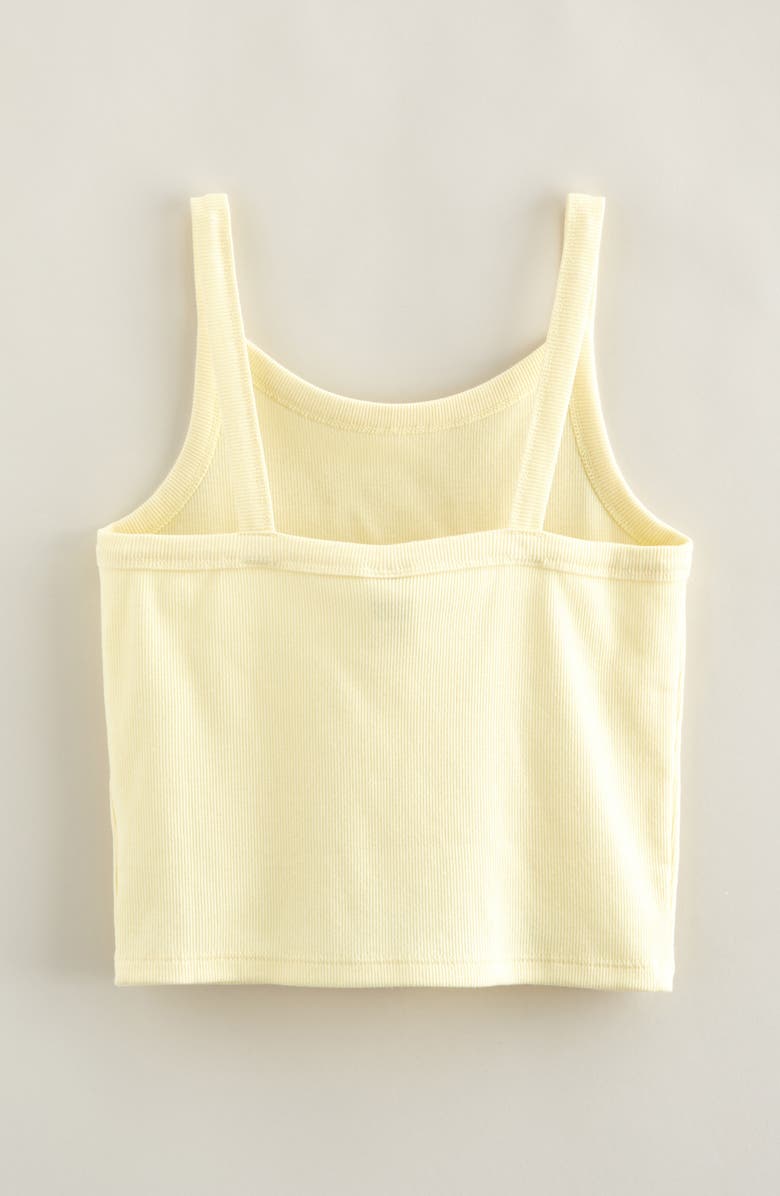 Nordstrom Kids' Cotton Blend Rib Tank, Alternate, color, Yellow Pastel