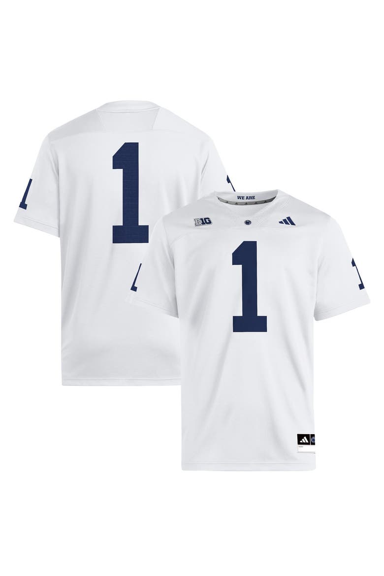 Men's adidas White Penn State Nittany Lions Away Premier Jersey, Main, color, White