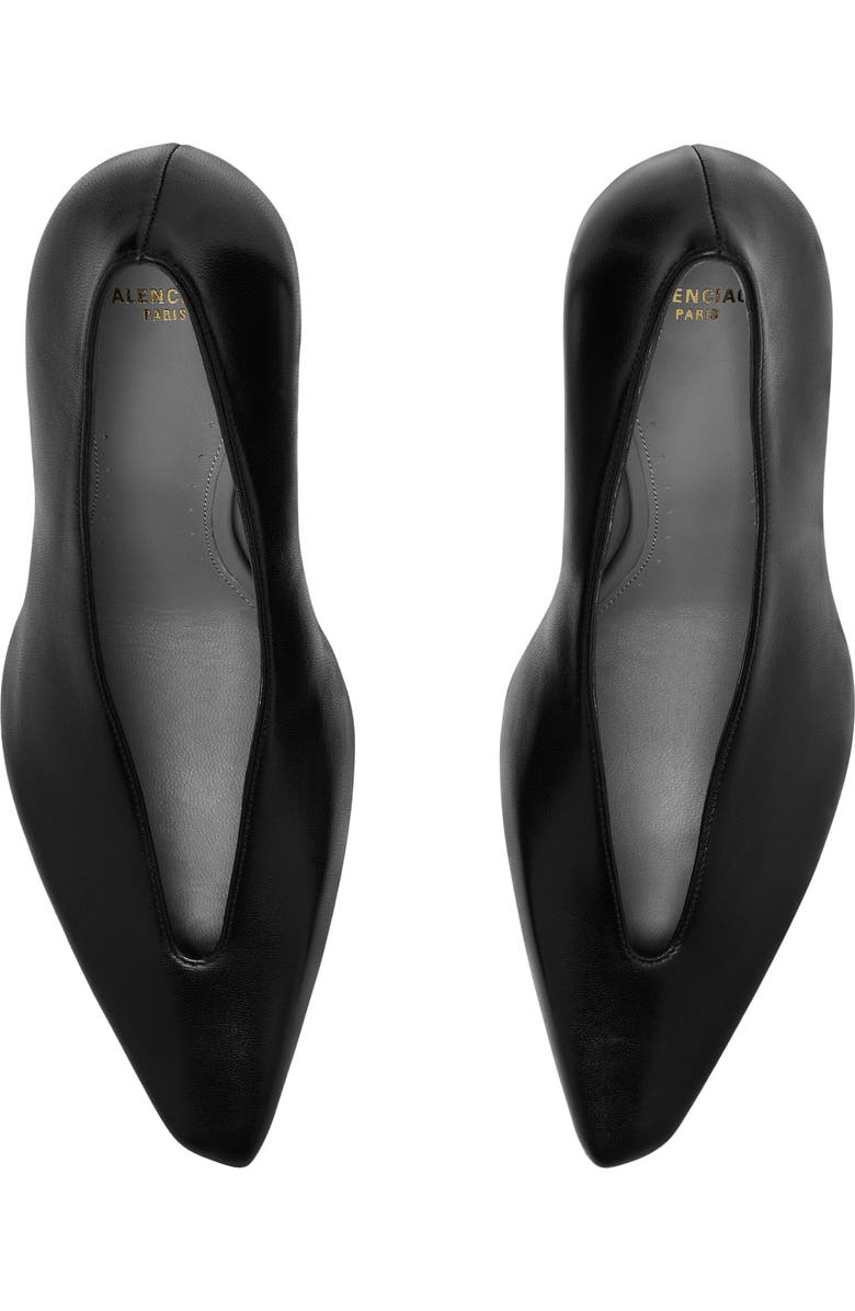 Balenciaga Duchesse Pointed Toe Pump, Alternate, color, Black
