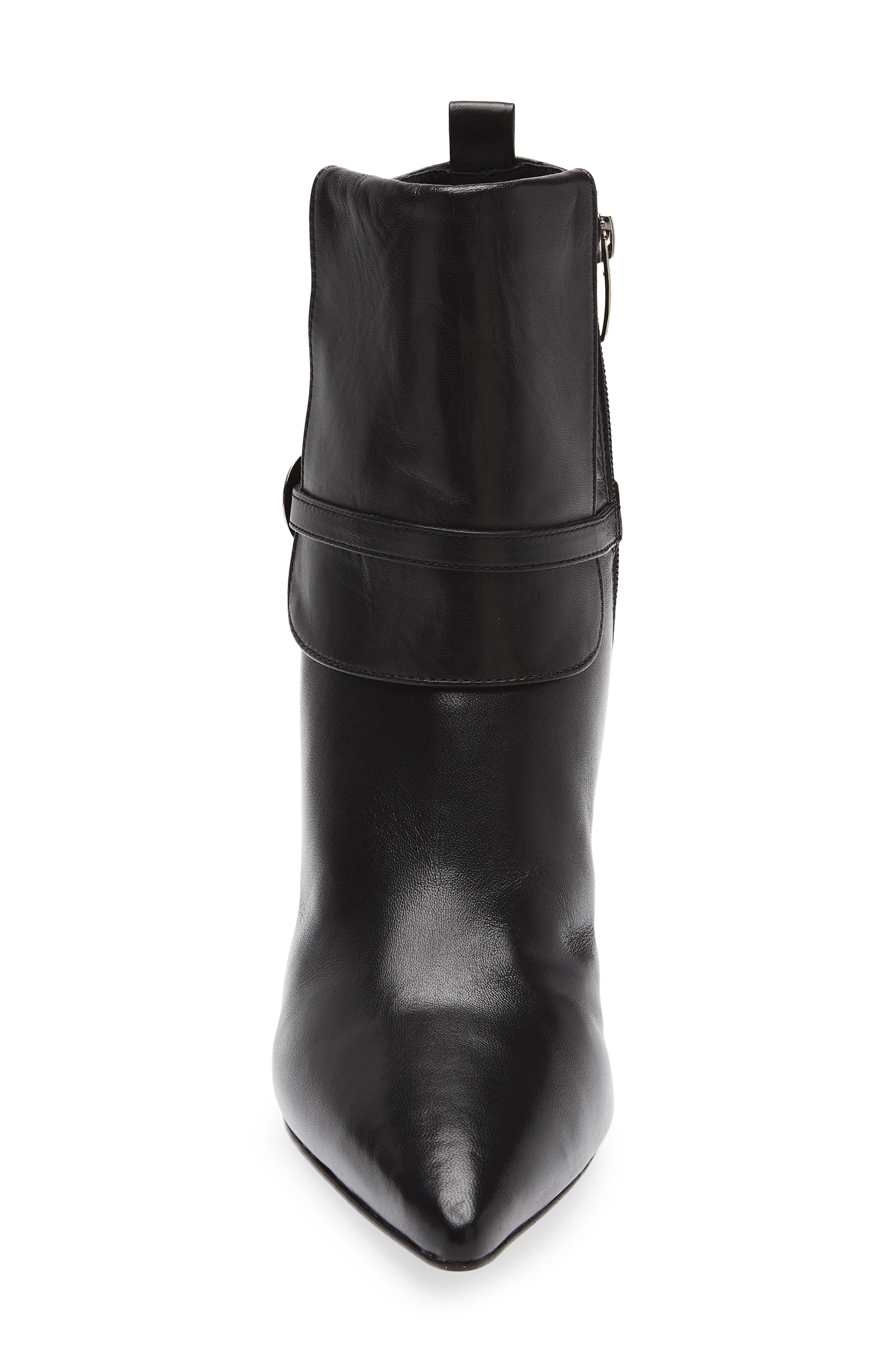 KOKO + PALENKI Viggo Buckle Strap Bootie, Alternate, color, Black Leather