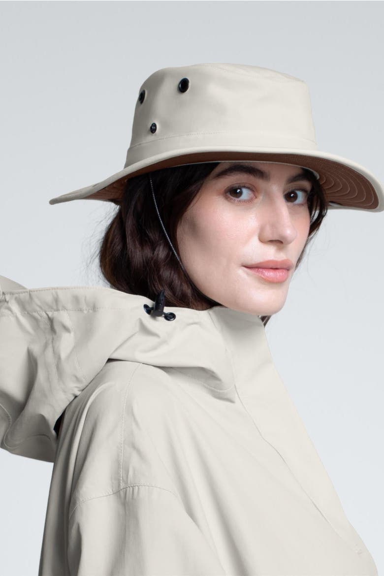 Trek All-Weather Hat, Alternate, color, Bone/Chocolate