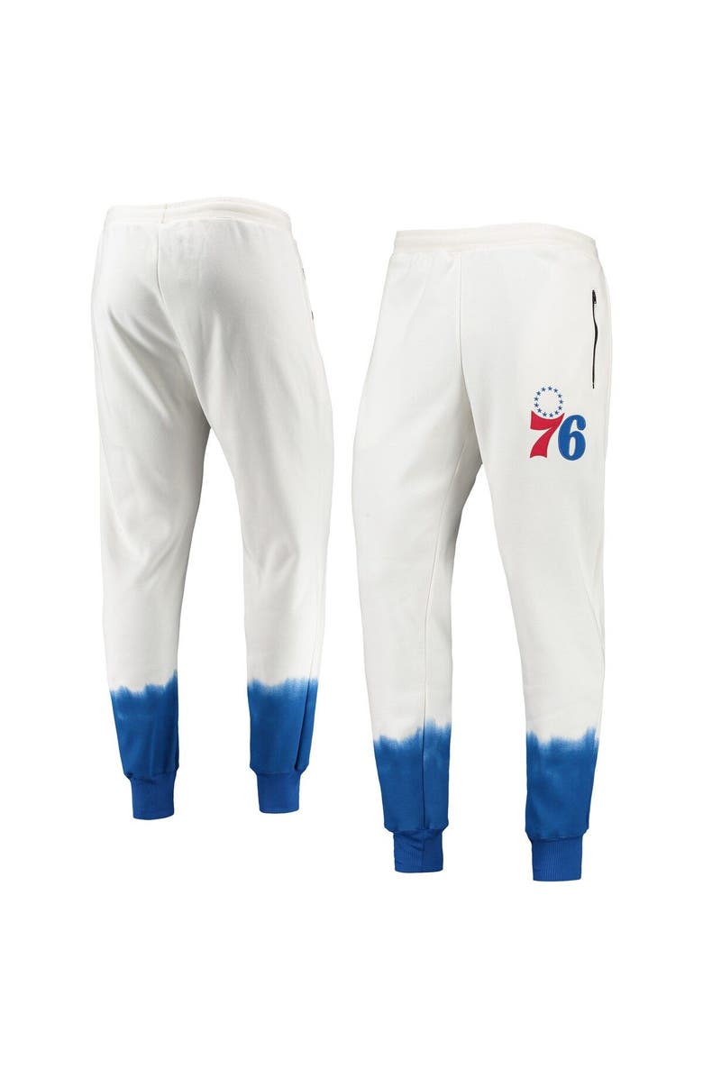FISLL Men's FISSL Oatmeal Philadelphia 76ers Double Dribble Tie-Dye Fleece Jogger Pants, Main, color, Oatmeal