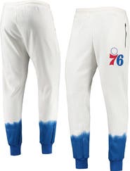FISLL Men's FISSL Oatmeal Philadelphia 76ers Double Dribble Tie-Dye Fleece Jogger Pants