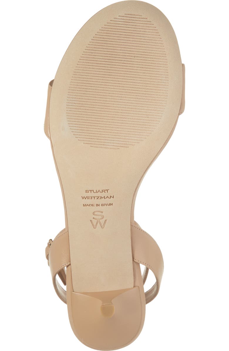 Stuart Weitzman Kellie Ankle Strap Sandal, Alternate, color, Adobe