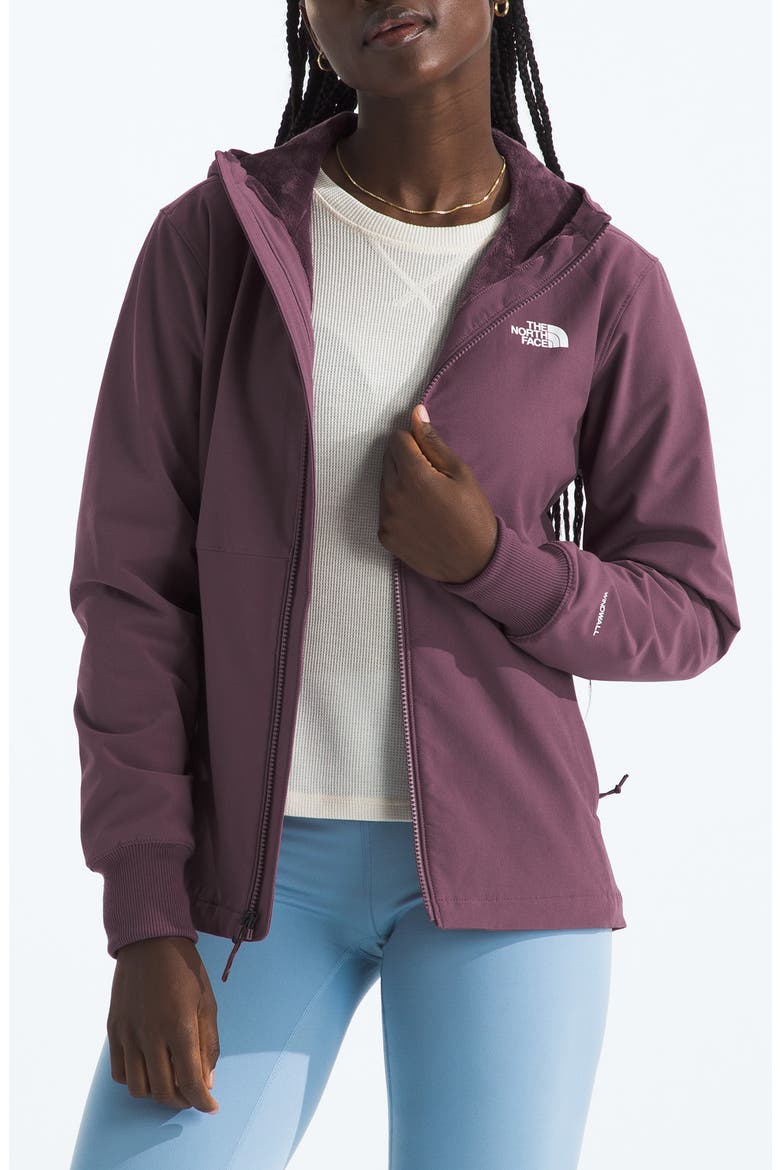 Shelbe Raschel Water Resistant Hooded Jacket, Main, color, MIDNIGHT MAUVE