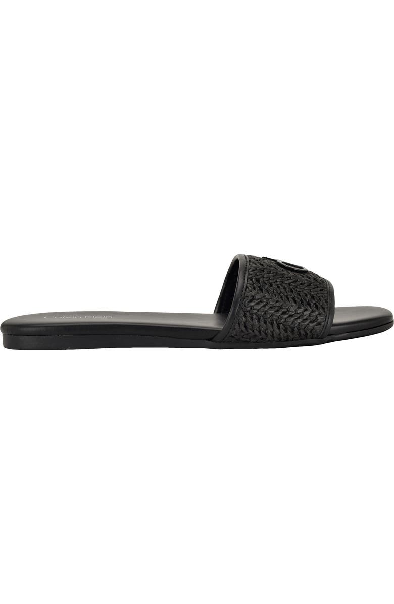 Calvin Klein Yolla Slide Sandal, Alternate, color, Black12/Black