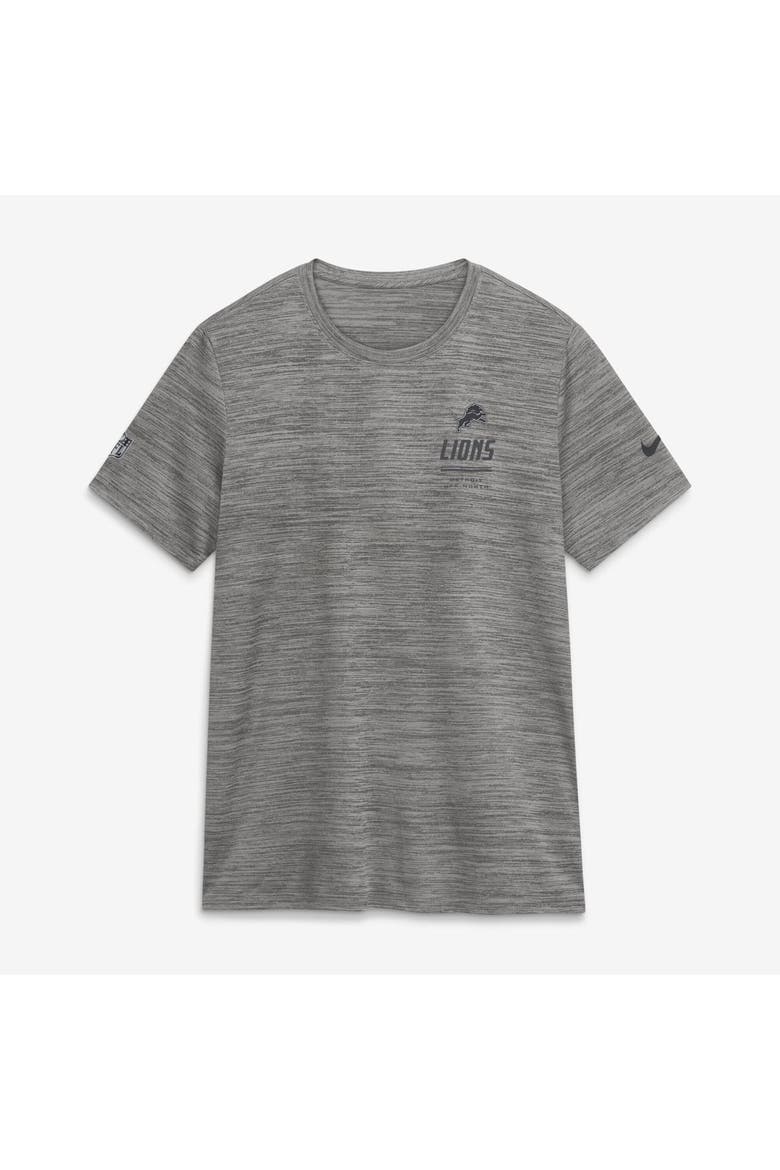 Women's Nike Gray Detroit Lions Sideline Velocity Dri-FIT T-Shirt, Alternate, color, Gray