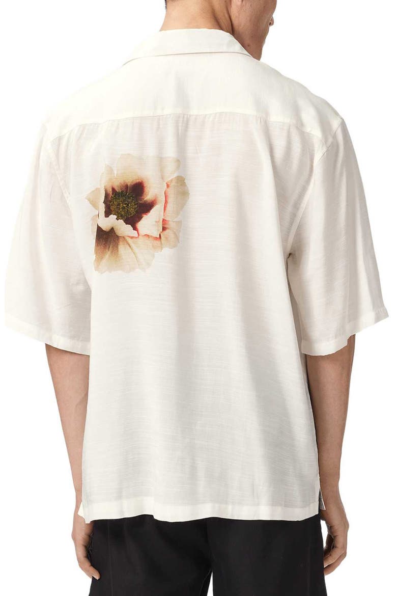 Floraison Floral Print Shirt, Alternate, color, ECRU