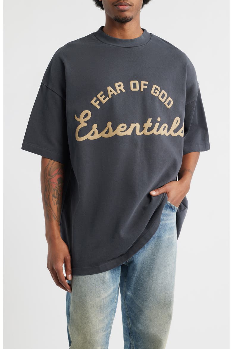 Training '90s Short Sleeve Logo Graphic T-Shirt, Main, color, FADED IRON GREY