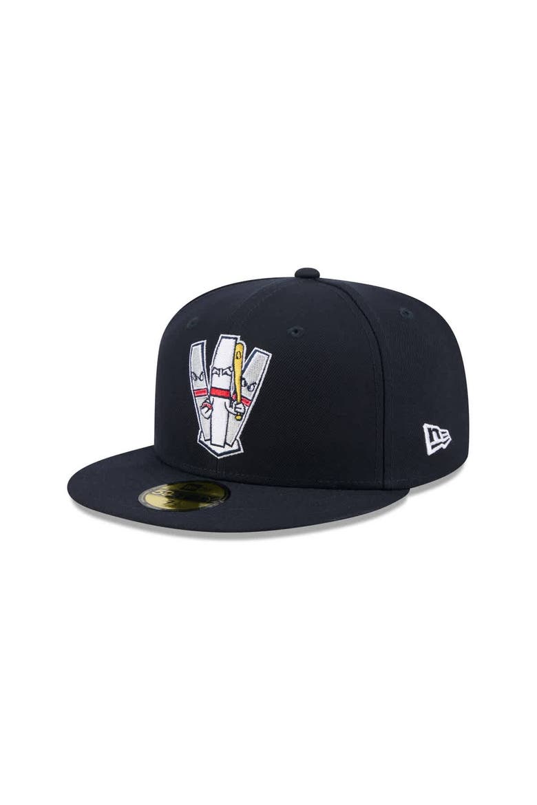 Men's New Era  Navy Portland Sea Dogs Theme Nights 59FIFTY Fitted Hat, Main, color, Navy
