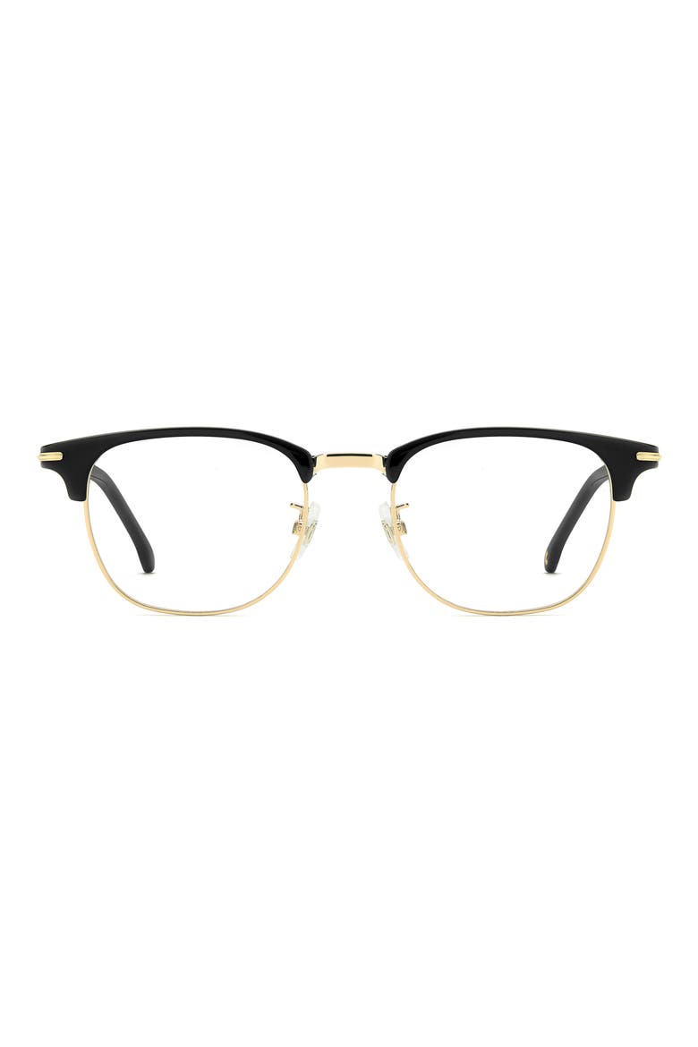 50mm Rectangular Optical Glasses, Main, color, BLACK GOLD