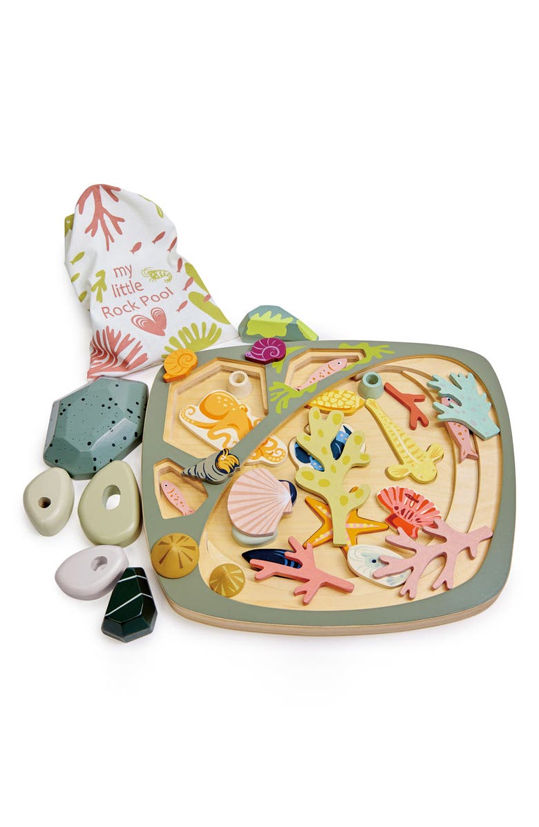 Tender Leaf Toys My Little Rock Pool Wooden Playset, Alternate, color, Multi