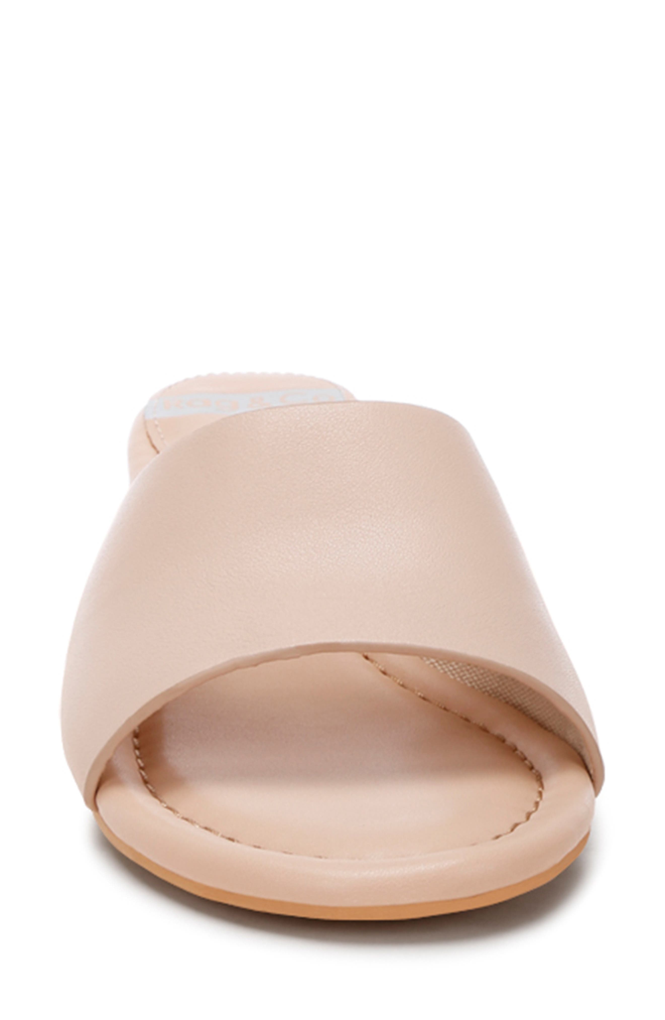 Vizzini Leather Slide Sandal, Alternate, color, BEIGE