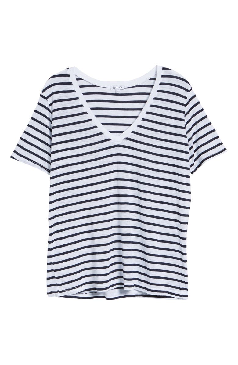 Splendid V-Neck Slub Jersey Tee, Alternate, color, 