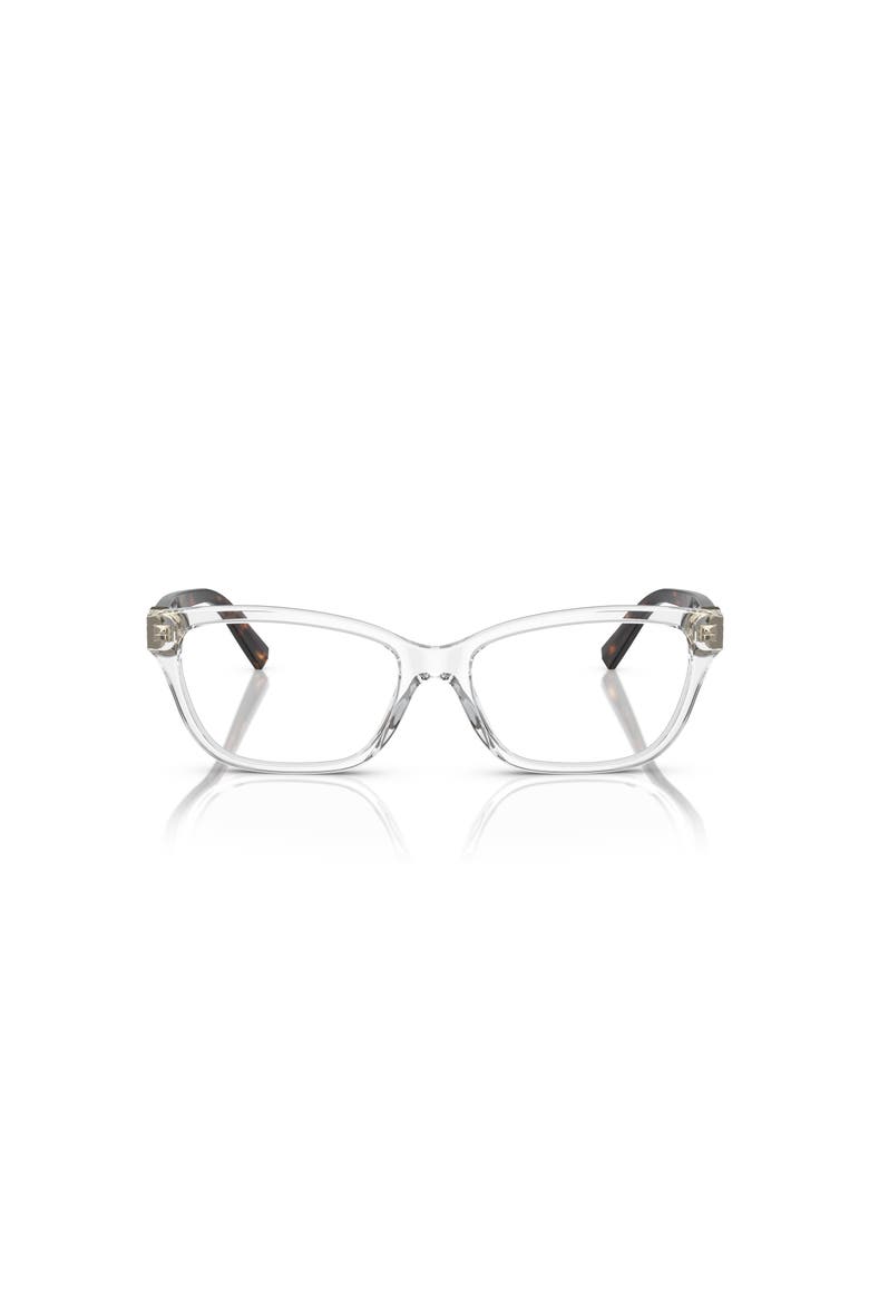 54mm Rectangle optical glasses, Alternate, color, Transparent