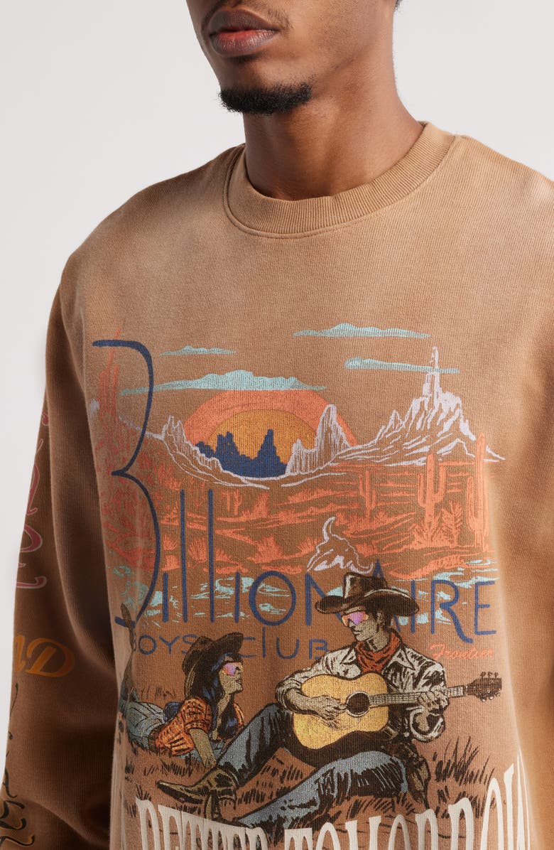 Billionaire Boys Club Tomorrow Sunset Graphic Sweatshirt, Alternate, color, 