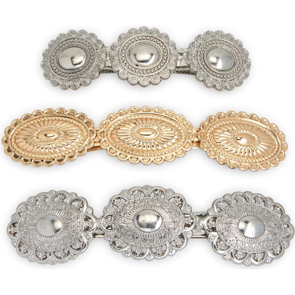 Tasha Assorted 3-pack Western Barrettes