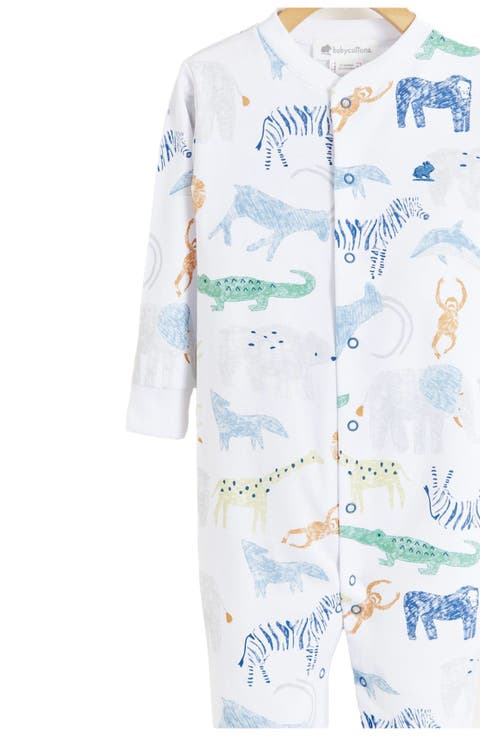 Premium Peruvian Pima Cotton Kenya Footie Snug Pajamas For Infant