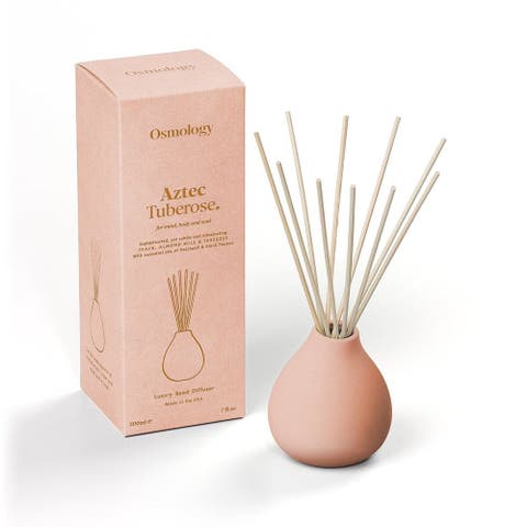 Tuberose Reed Diffuser - Peach Almond Milk and Tuberose