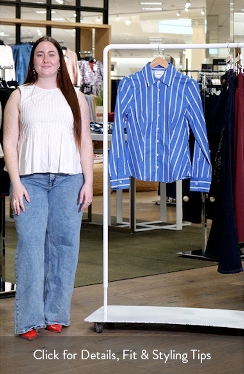 Raya Fitted Stretch Organic Cotton Shirt, sales video thumbnail