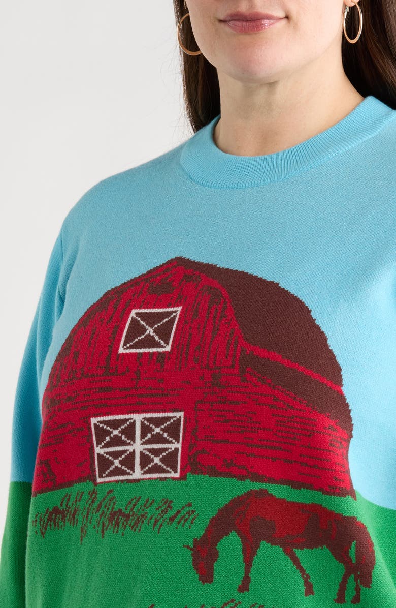 SUGARLIPS Kelsey's Farm Jacquard Sweater, Alternate, color,