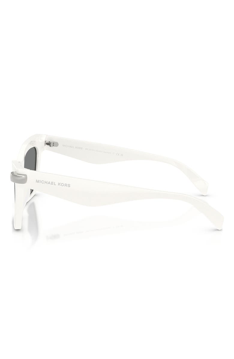 Michael Kors Grand Cayman 54mm Cat Eye Sunglasses, Alternate, color, White / Grey Mono