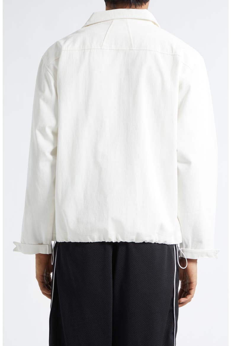 Logo Appliqué Coach's Jacket, Alternate, color, WHITE/ WHITE