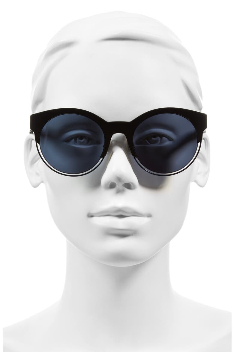 Siderall 1 53mm Round Sunglasses, Alternate, color, BLACK/ BLUE