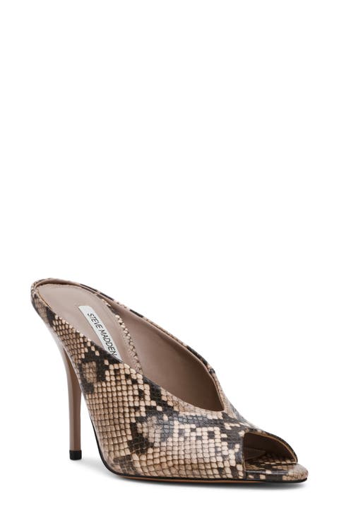 Agaze Peep Toe Slide Sandal (Women)