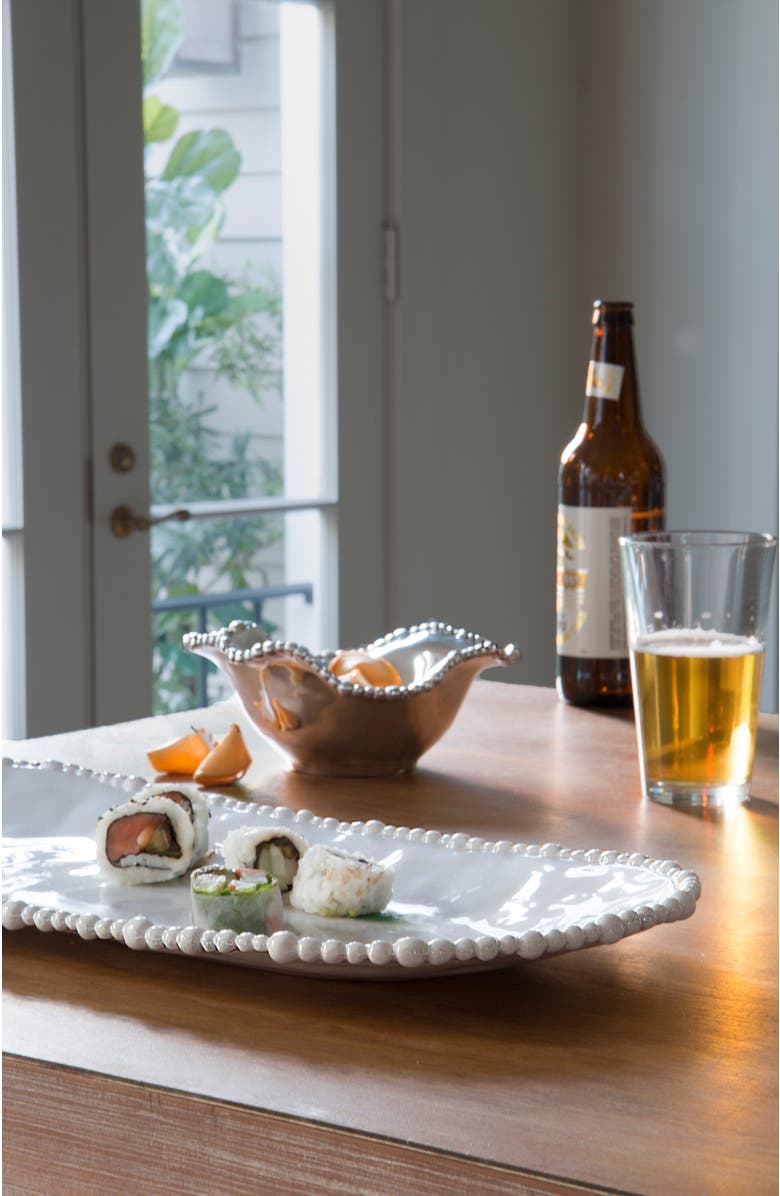 BEATRIZ BALL Collection Vida Alegria large Oval Platter, Alternate, color, White