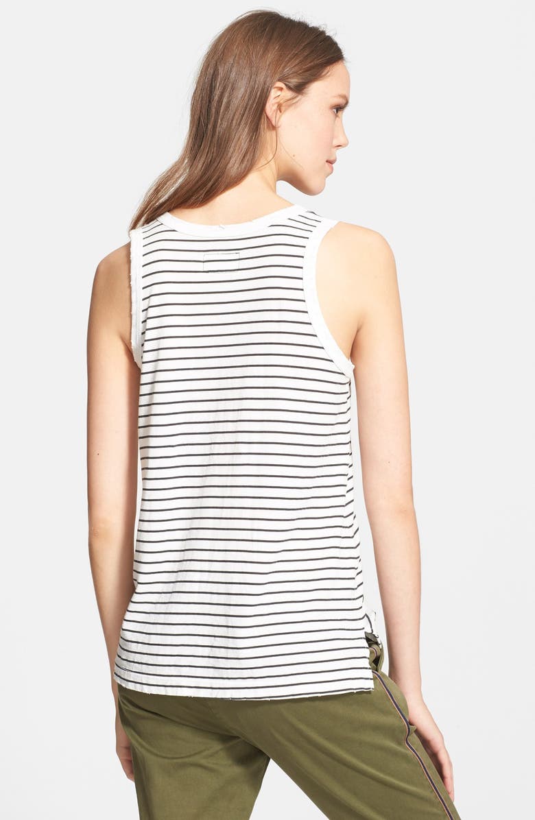 Current/Elliott 'The Muscle Tee' Stripe Tank, Alternate, color, 