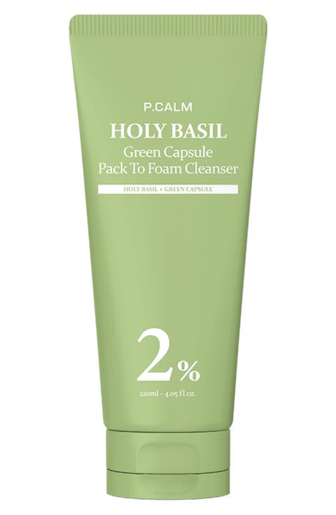 Holy Basil Green Capsule Pack To Foam Cleanser